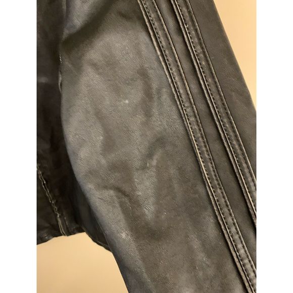 BKE Buckle Mens Faux Leather Jacket Size M - Picture 6 of 10